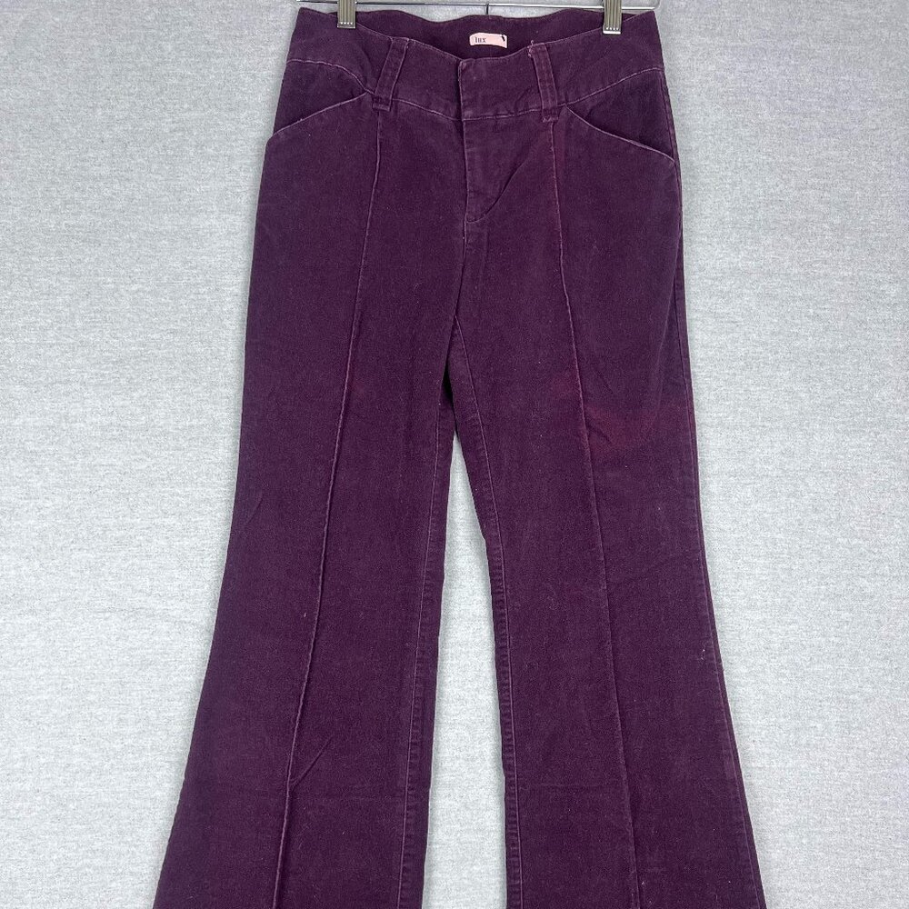 Vintage lux brand y2k bell bottoms size 5 Corduroy‎ Purple